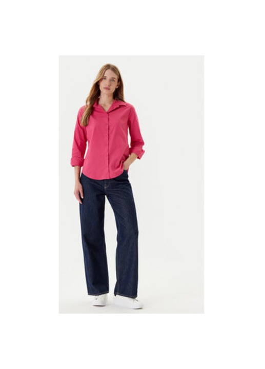 Camasa dama United Colors Of Benetton, 5HAXDQ0AX, Bumbac, Roz, Roz, S