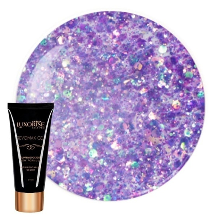 Polygel REVOMAX GEL LUXORISE Violet Storm, 15ml