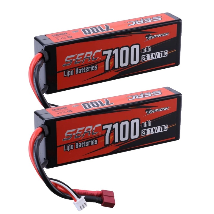 LiPo батерия 7.4V 7100mAh 70C 139x26x47mm комплект 2 бр.