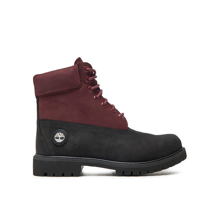 Bocanci de drumetie barbati Timberland, TB0A2P6WEJE1, Piele naturala, Visiniu
