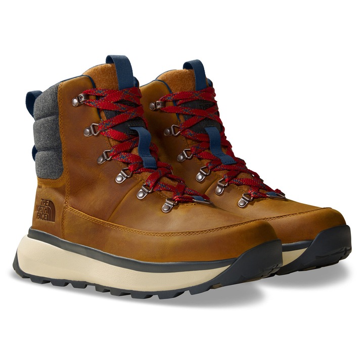 Bocanci de drumetie barbati The North Face, NF0A8A9M8O11, Piele naturala, Maro