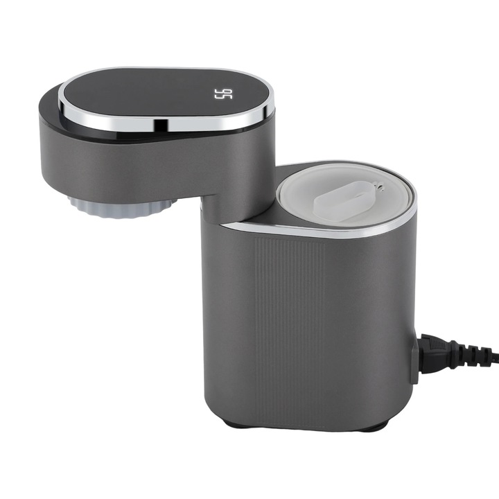 Espressor portabil, gri închis, compact, 150ml