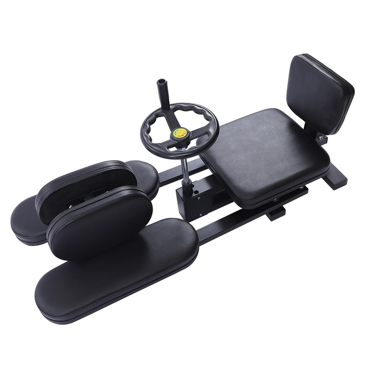 Aparat de întindere cu unghi ajustabil, protecție pentru articulații, negru, 1.6m x 0.5m x 0.1m