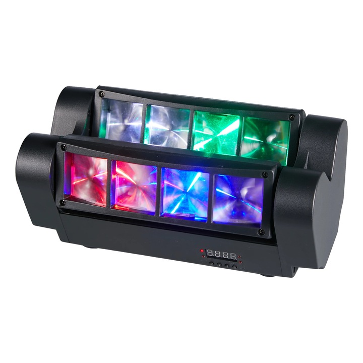 Lumini DJ, LED 80W, control DMX-512, negru, priza UE