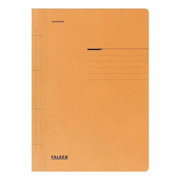 Dosar din carton Falken cu sina groasa, 250g/mp, portocaliu