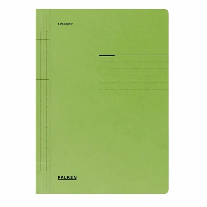Dosar din carton Falken cu sina groasa, 250g/mp, verde