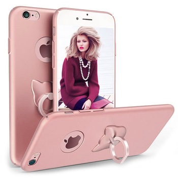Husa telefon Iphone 8 ofera protectie 3in1 Ultrasubtire Silk Rose Cat Ring Husa telefon Iphone 8 ofera protectie 3in1 Ultrasubtire Silk Rose Cat Ring