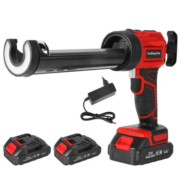 Пистолет за запояване, 6 скорости, LED, червен, 2 батерии