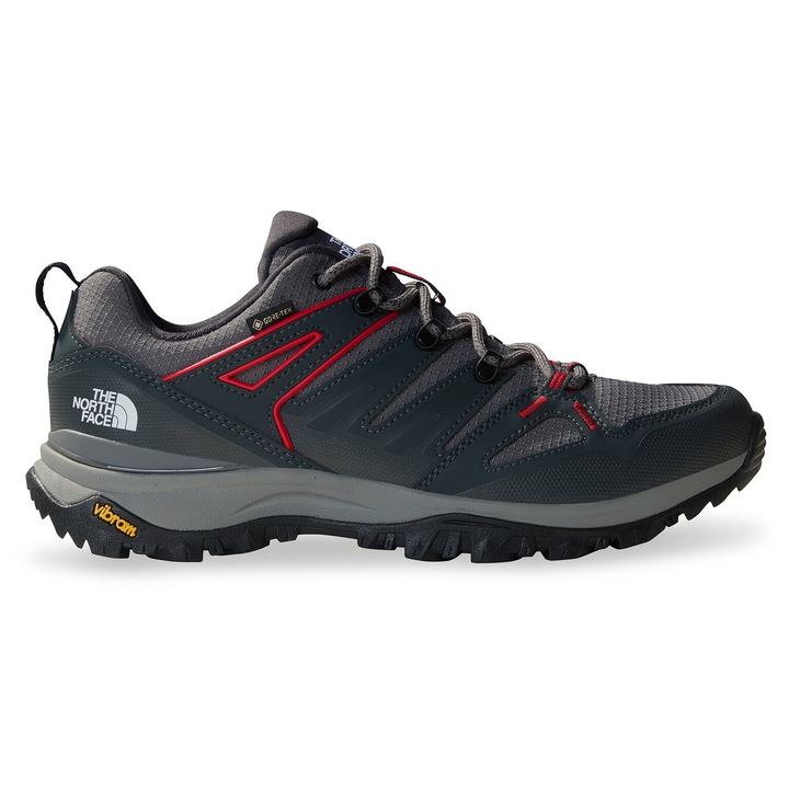 Ghete de trekking barbati, The North Face, sintetic, gri/negru, 41 EU
