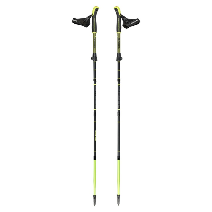 Gabel Wired Fusion túrabot 110-130 cm, teleszkópos, alumínium/karbon, gyorsan összecsukható