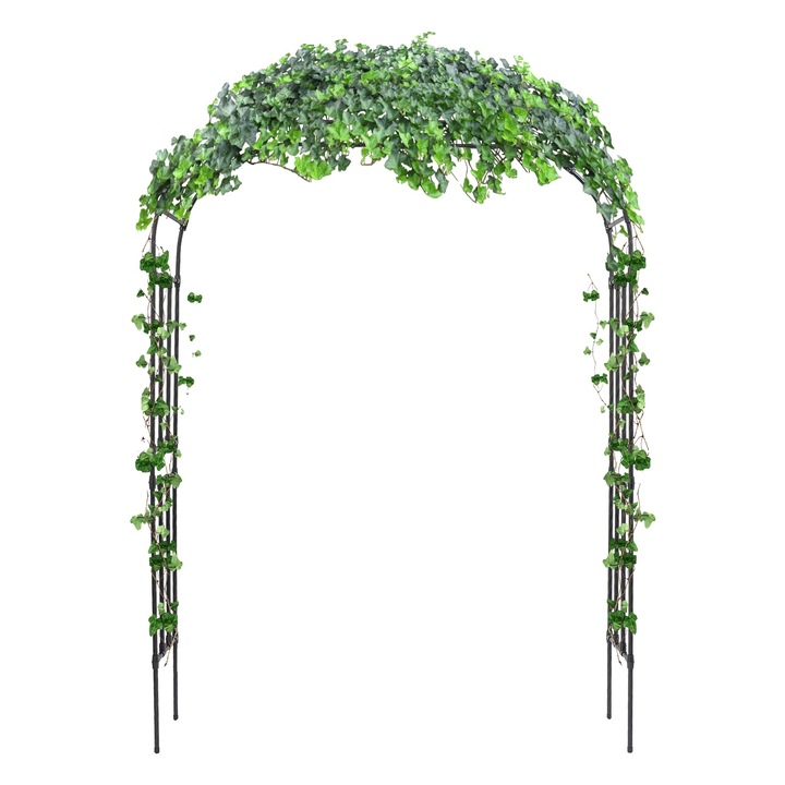 Arcada de gradina, otel, 2.3 m, verde