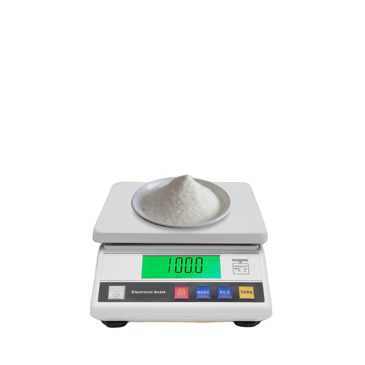 Cantar electronic, 7.5 kg capacitate, 0.1 g precizie, ecran LCD, alimentare prin cablu si baterie