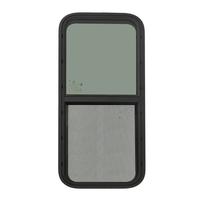 Плъзгаща се врата за прозорец, дишащ дизайн, издръжлив алуминий и стъкло, 1000x400 мм