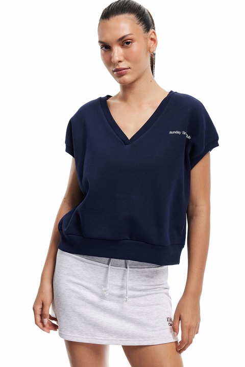 KOTON, Fusta-pantalon cu talie ajustabila, Gri deschis melange