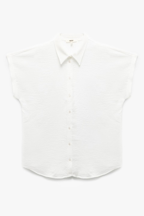 KOTON, Camasa cu maneci scurte, Alb fildes