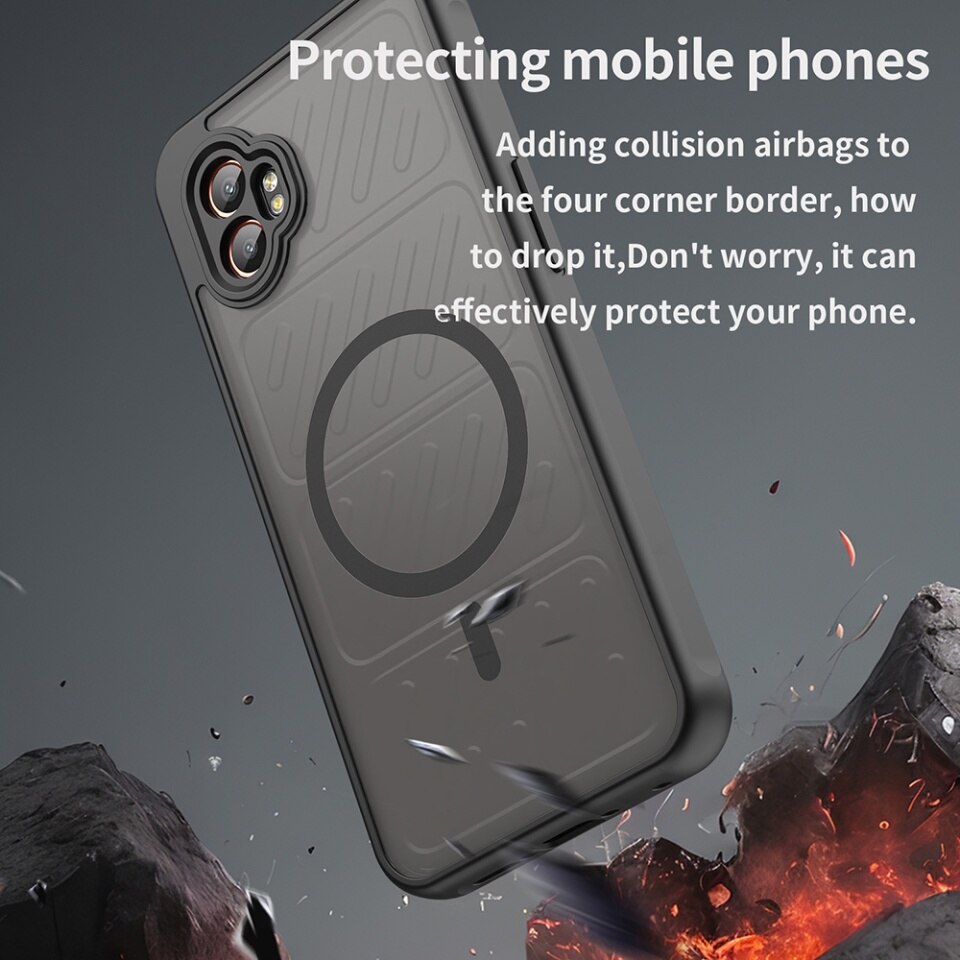 Husa pentru Samsung Galaxy Xcover7 Pro, SKYDDAR INNOVATION, HaloFrost MagSafe II, Antisoc, set cu sticker, Negru