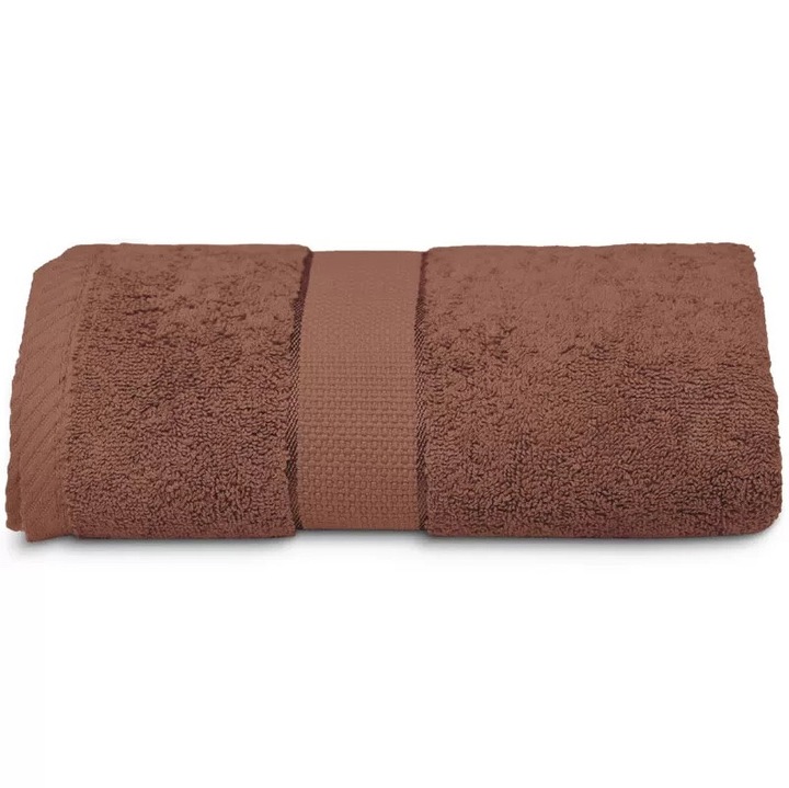 Кърпа за баня 100% памук, 600 г/м², 50x100 см, кафява