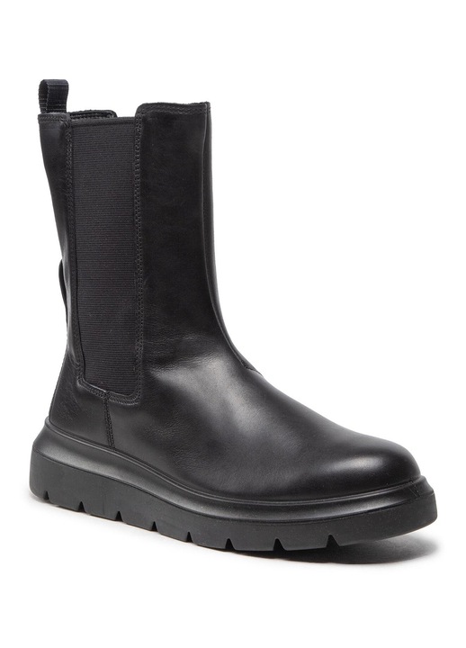 Botine dama Ecco, 21622301001, Piele naturala, Negru, Negru