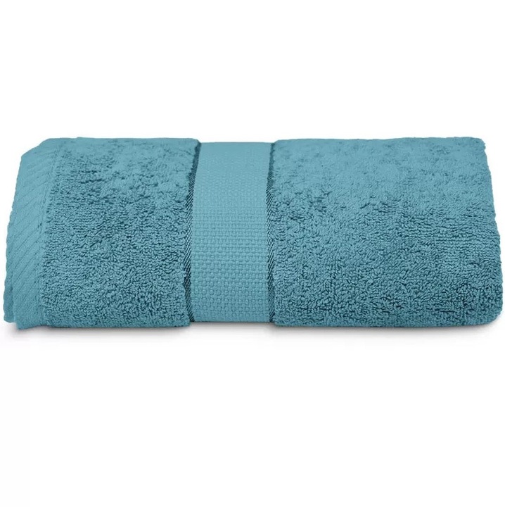 Кърпа за баня 100% памук, 600 г/м², 50x100 см, тюркоазена