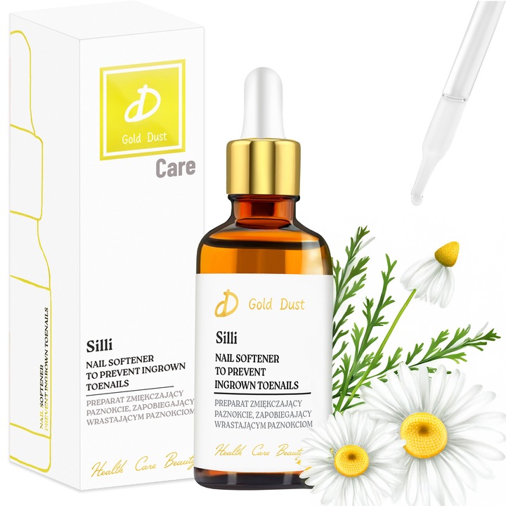 Preparat pentru inmuierea unghiilor Gold Dust, 50ml, pentru unghii problematice, cu glicerina si bisabolol