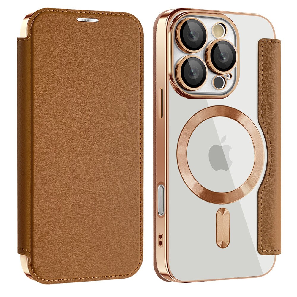 Husă pentru iPhone 16 Pro Max, Stef's Cat, Piele ecologică, Brown, Protecție completă