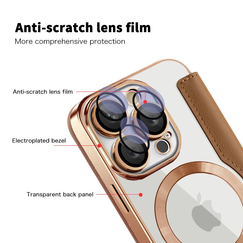 Husă pentru iPhone 16 Pro Max, Stef's Cat, Piele ecologică, Brown, Protecție completă