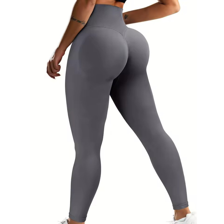 Colanti dama de fitness modelatori cu talie inalta, Zola, marimea S, 83 x 28 x 30, gri