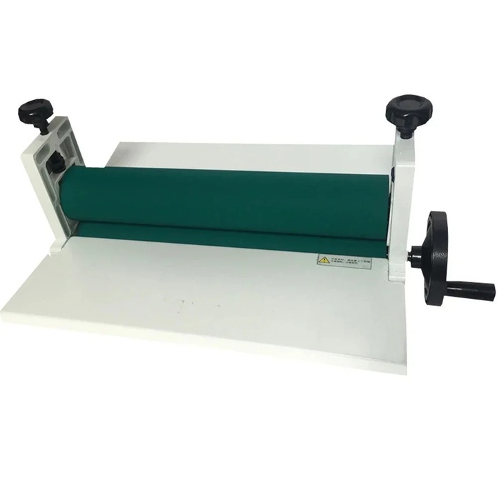 Laminator manual la rece, latime 35 cm, grosime 1, 2 cm, independent, alb