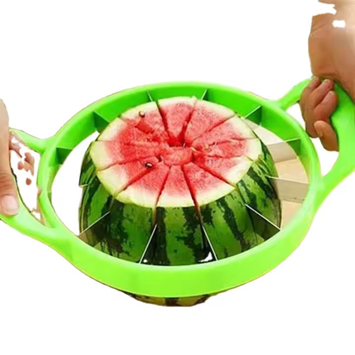 Taietor Pepene Rosu, Multifunctional din Otel Inoxidabil, Eco-Friendly, Accesoriu Bucatarie, Cutter si Slicer Fructe, Usor de Utilizat pentru Casa si Restaurant, Verde