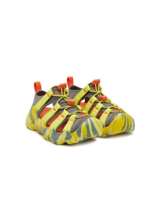 Keen ferfi szandal, 1030834, textil, szurke/sarga, Szürke/Sárga