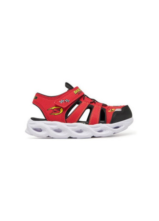 Мъжки сандали Skechers, 400613L, Екокожа, Червени, Червен