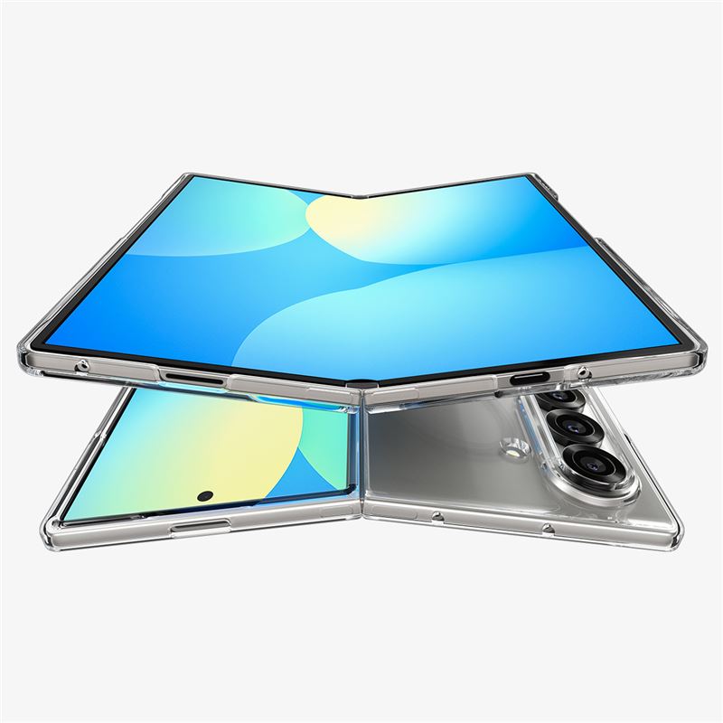 Carcasa Spigen Air Skin cu MagSafe, compatibila cu Samsung Galaxy Z Fold 7, Alb / Transparent