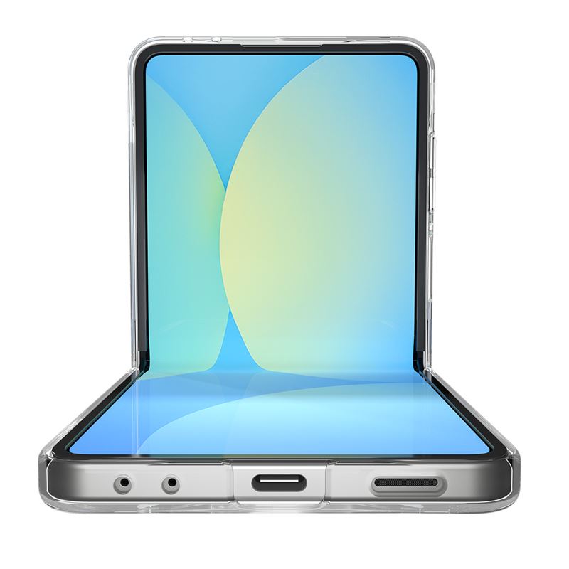 Carcasa Spigen Air Skin cu MagSafe, compatibila cu Samsung Galaxy Z Flip 7, Alb / Transparent