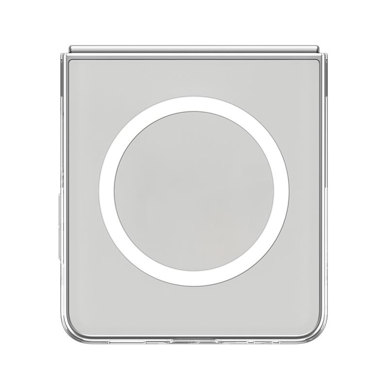 Carcasa Spigen Air Skin cu MagSafe, compatibila cu Samsung Galaxy Z Flip 7, Alb / Transparent