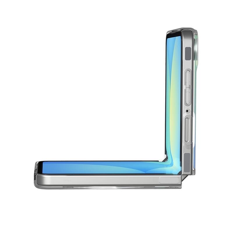 Carcasa Spigen Air Skin cu MagSafe, compatibila cu Samsung Galaxy Z Flip 7, Alb / Transparent
