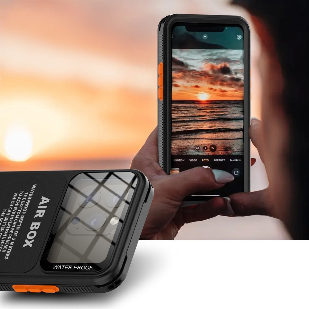 Husa pentru telefon universal (grosime max. 15mm) - ShellBox AirBox Waterproof IP68 Case (max. 6.9 inch) - Black