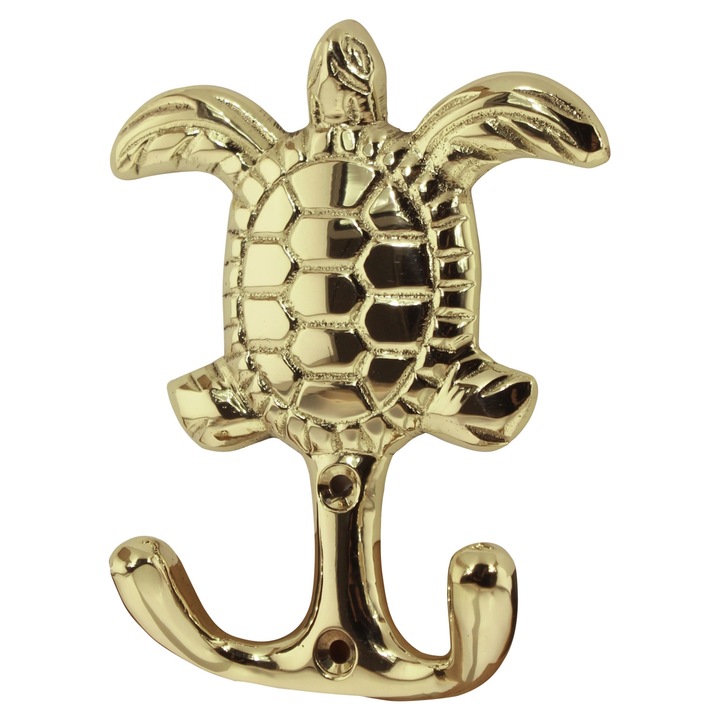 Cuier de perete Sea club, alama, model cu broscuta, 9x11x233cm