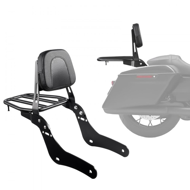 Spatar Motocicleta Sissy Bar, cu Portbagaj, pentru Honda Rebel, Model 2017-2022