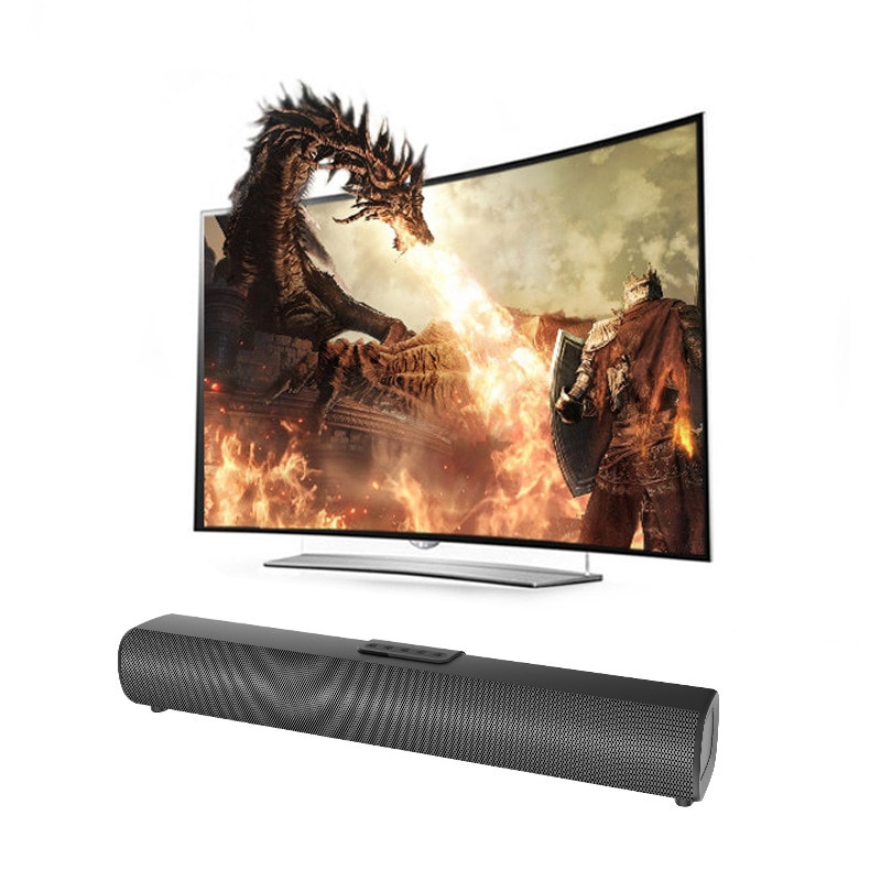 Soundbar, subwoofer, Bluetooth 5.0, putere 30W, difuzoare cu diafragma dubla, mod EQ integrat, calitate audio HD, USB, AUX, HDMI, DC IN, port optic, telecomanda cu infrarosu, 40,3 cm, negru