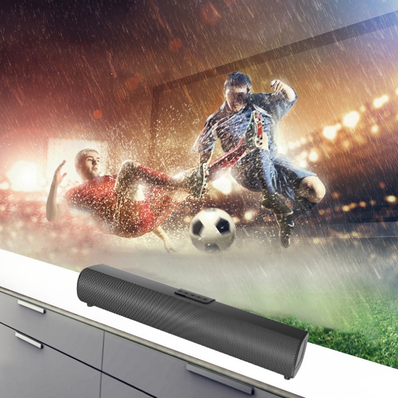 Soundbar, subwoofer, Bluetooth 5.0, putere 30W, difuzoare cu diafragma dubla, mod EQ integrat, calitate audio HD, USB, AUX, HDMI, DC IN, port optic, telecomanda cu infrarosu, 40,3 cm, negru