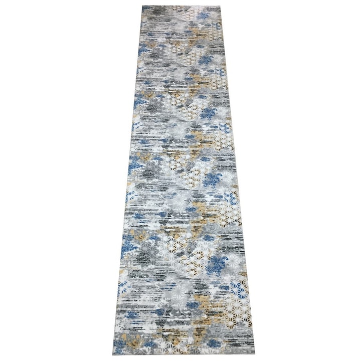 Covor Antiderapant Yildiz, Multicolor, Poliester, 80 x 300 cm