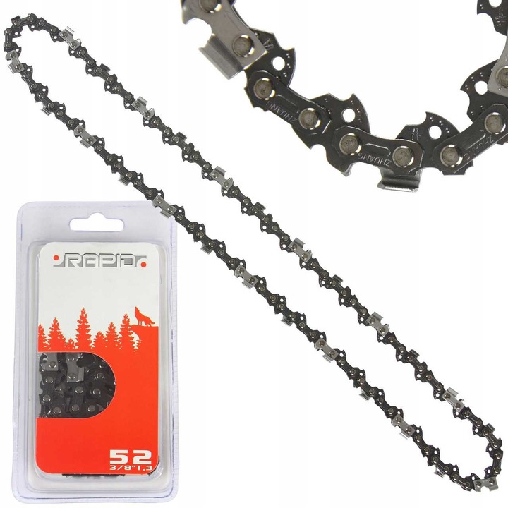 Lant de feronerie Rapid 52x3/8"x1.3mm pentru ferastraie cu lant