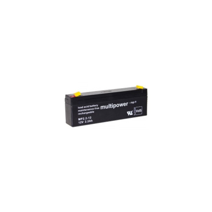 UPS tartozékok, Pb akkumulátor Multipower 12V/2,2Ah, 178x34x66mm, 1100g