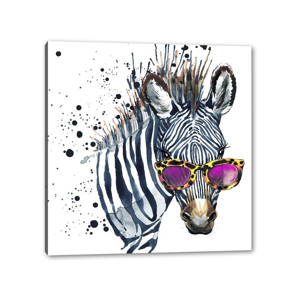 Tablou Canvas Zebra Splash, 60cm x 60cm