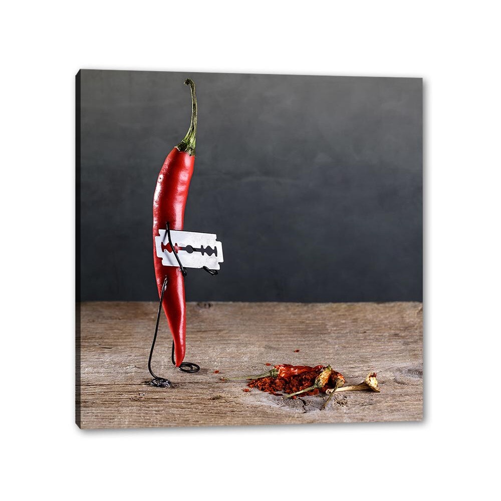 Tablou Canvas Ardei vs Paprika, 60cm x 60cm