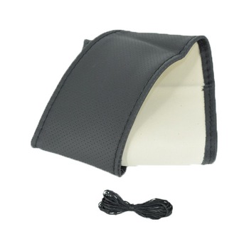 Husa volan imitatie piele marimea XXL cu ac si ata culoare negru Husa volan imitatie piele marimea XXL cu ac si ata culoare negru