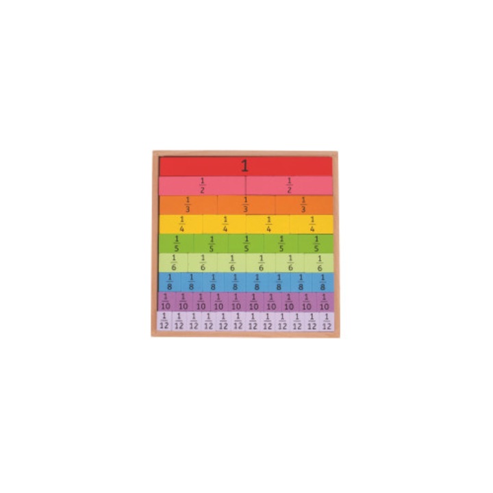 Образователна дъска Bigjigs, 30x30x1.8 см, изработена от дърво, за възраст 3+