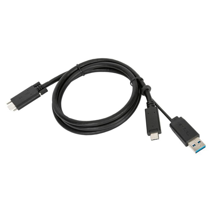 Targus 1,8 m-es USB-C - USB-C adatkábel USB-A adapterrel