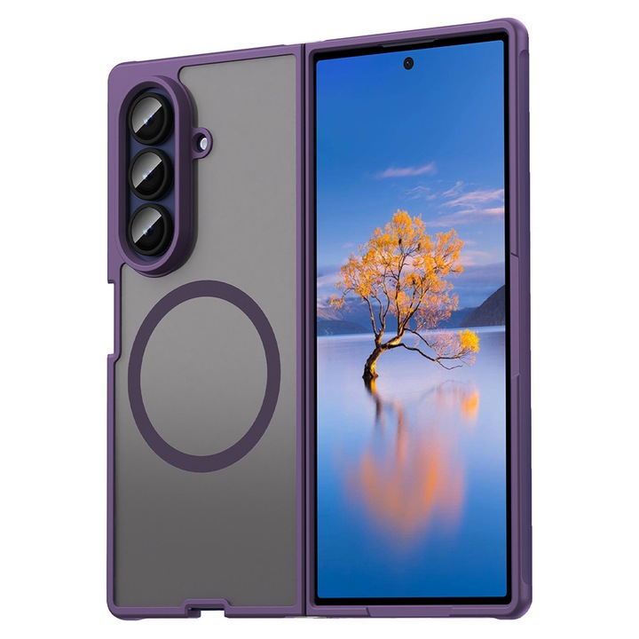 Husa pentru Samsung Galaxy Z Fold7 - Techsuit HaloFrost II MagSafe - Purple