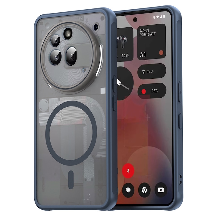 Калъф fixGuard HaloFrost II MagSafe за Nothing Phone (3a) Pro - Navy Blue